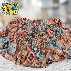 Umgee tribal print shorts size S